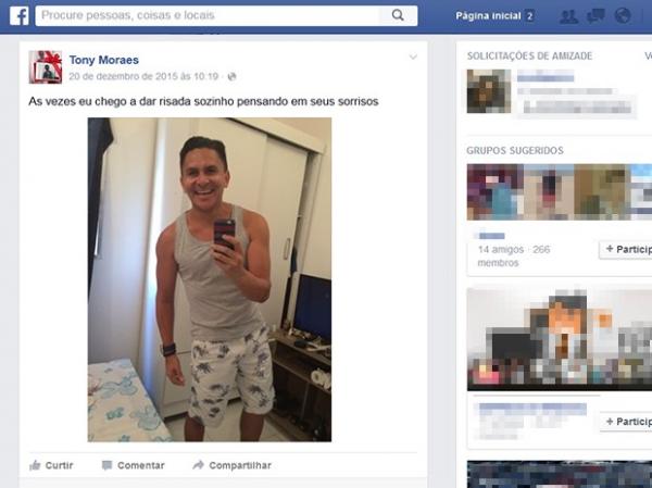 Tony tinha 35 anos e residia em Rio das Pedras, no Rio de Janeiro.(Imagem:Reprodu&ccedil;&atilde;o/Facebook)