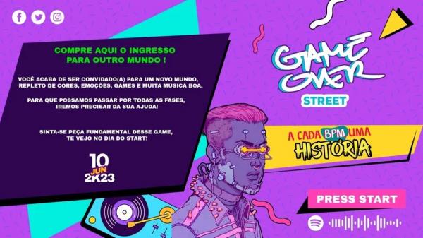  Evento Game Over Street.(Imagem: Reprodu&ccedil;&atilde;o )
