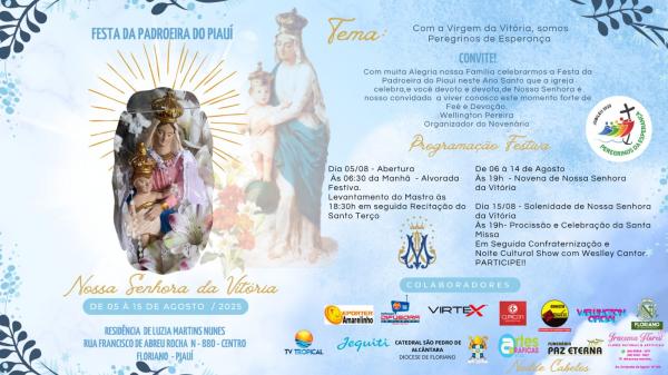 Festa de Nossa Senhora da Vit&oacute;ria acontece de 05 a 15 de agosto em Floriano.(Imagem:Divulga&ccedil;&atilde;o)