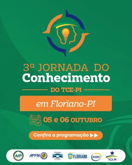 Câmara Municipal de Floriano sediará 3ª Jornada de Conhecimento do TCE-PI