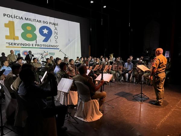 Corpo Musical da Polícia Militar realiza concerto especial de aniversário da corporação.(Imagem:Divulgação)