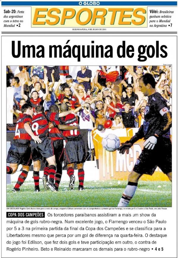 Última final Flamengo x São Paulo teve uma vitória para cada lado, duas expulsões e 13 gols!