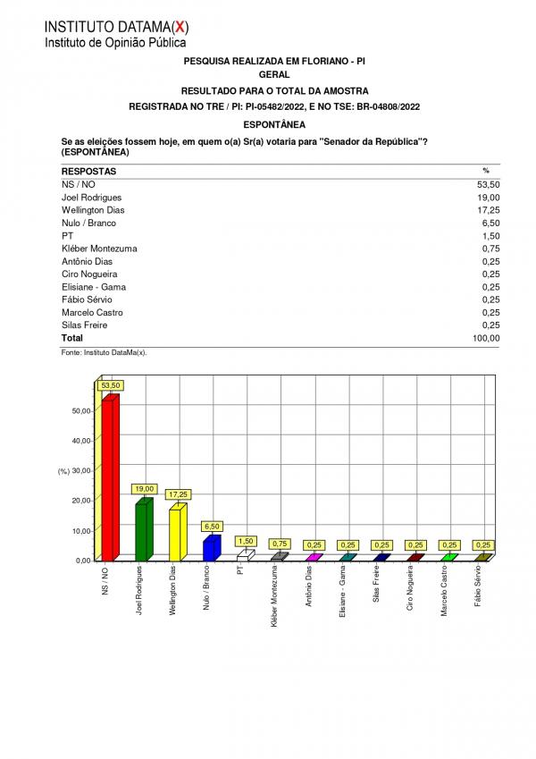 Pesquisa do Instituto Datamax(Imagem:Divulga&ccedil;&atilde;o)