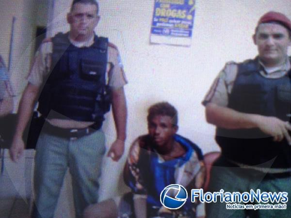 Homem &eacute; preso ap&oacute;s reagir abordagem policial em Floriano.(Imagem:FlorianoNews)