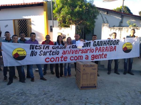Armaz&eacute;m Para&iacute;ba entrega pr&ecirc;mio do 1&ordm; sorteio do anivers&aacute;rio de 60 anos(Imagem:Divulga&ccedil;&atilde;o)