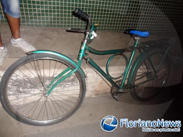 Bicicleta da v&iacute;tima.(Imagem:FlorianoNews)