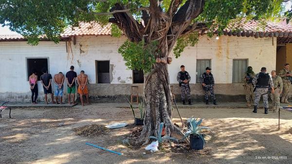 Pol&iacute;cia Militar realiza opera&ccedil;&atilde;o integrada e prende integrantes do Bonde dos 40 em Nazar&eacute; do Piau&iacute; e Floriano(Imagem:Divulga&ccedil;&atilde;o)