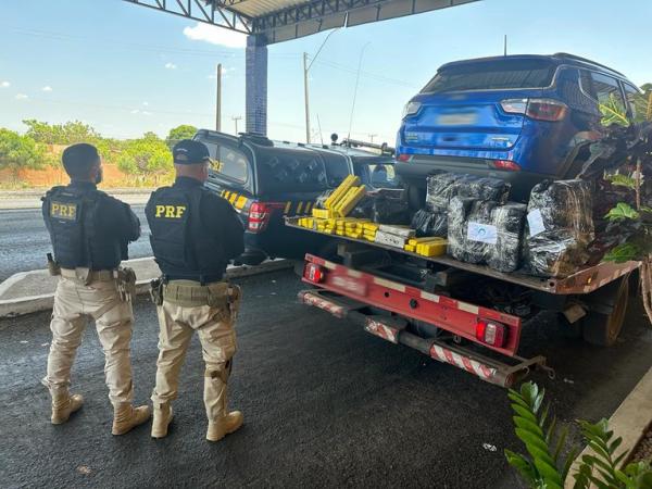 "Cavalo doido" é interceptado pela PRF em Floriano com mais de 170 kg de maconha