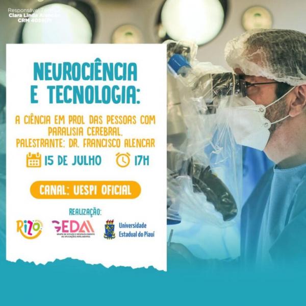 Grupo de Estudos da Uespi realiza palestra sobre Neurociência e Tecnologia