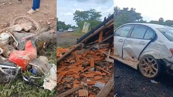 Advogado suspeito de atropelar e matar vendedora na BR-343 deve responder por homic&iacute;dio culposo, diz delegado.(Imagem:Montagem/g1)