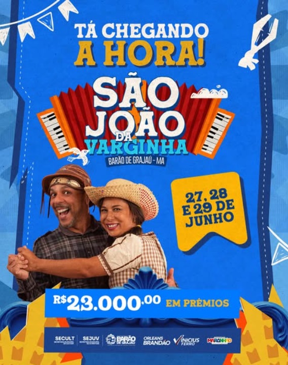 São João da Varginha começa nesta sexta com muita música, tradição e alegria em Barão de Grajaú