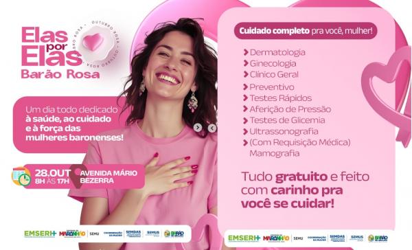 Carreta da Mulher Maranhense leva atendimentos de saúde a Barão de Grajaú nesta terça (28)