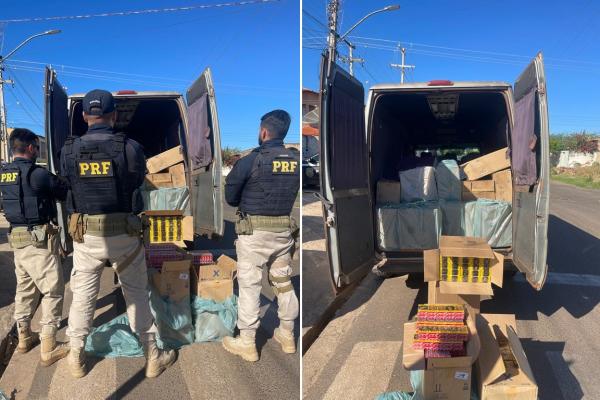 29 mil maços de cigarros são apreendidos pela PRF/PI na cidade de Picos