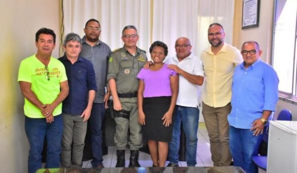 Vereadores de Floriano se unem ao novo comandante do 3º BPM para fortalecer a segurança pública