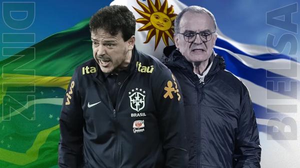 "Loucos" e ofensivos, Diniz e Bielsa fazem duelo de estilos peculiares em Uruguai x Brasil