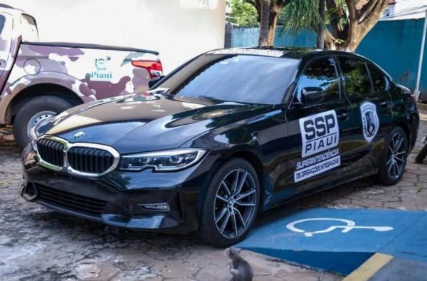 BMW apreendida em operação contra o tráfico será utilizada como viatura pela Polícia Civil no Piauí