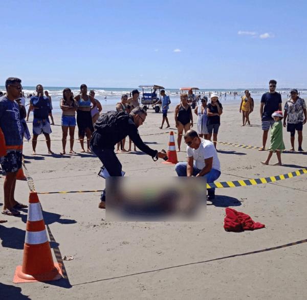 Idoso tem mal súbito e morre afogado na Praia de Atalaia, em Luís Correia, litoral do Piauí