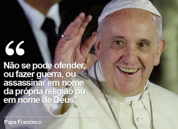 Liberdade de expressão não dá o direito de insultar o próximo, diz Papa