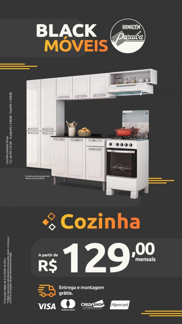 Black M&oacute;veis e Eletro Para&iacute;ba come&ccedil;a nesta segunda-feira (24)(Imagem:Divulga&ccedil;&atilde;o)