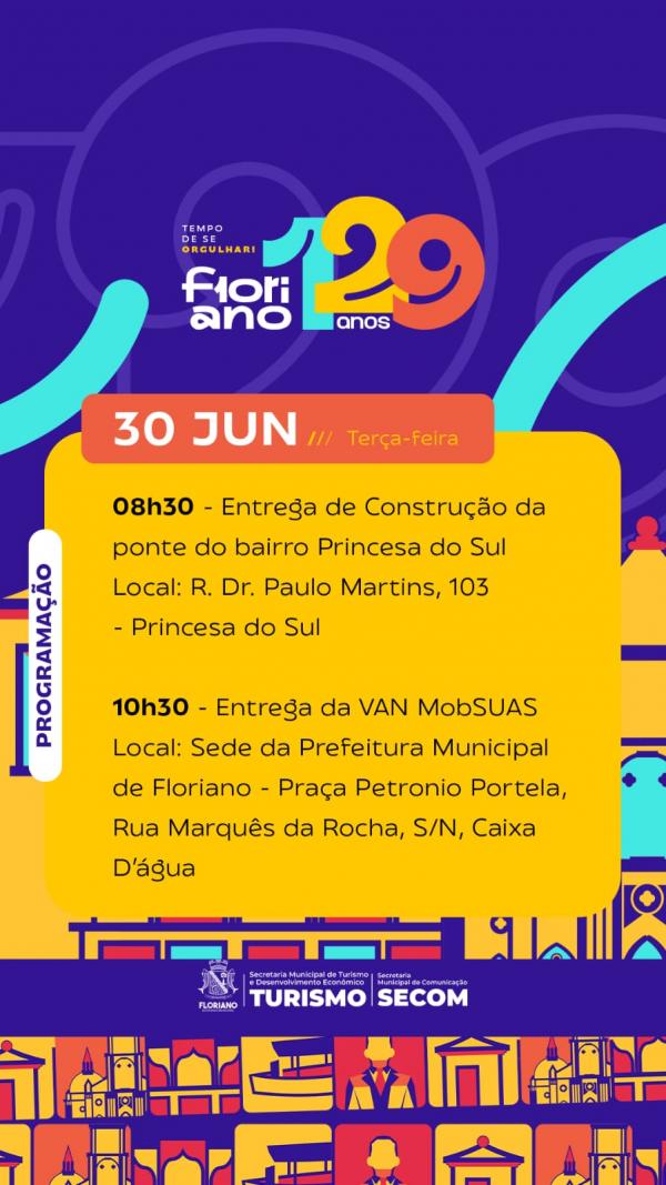 Floriano 129 anos (Imagem:Secom)