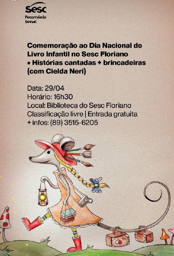 Sesc de Floriano celebra Dia do Livro Infantil com contação de histórias e brincadeiras