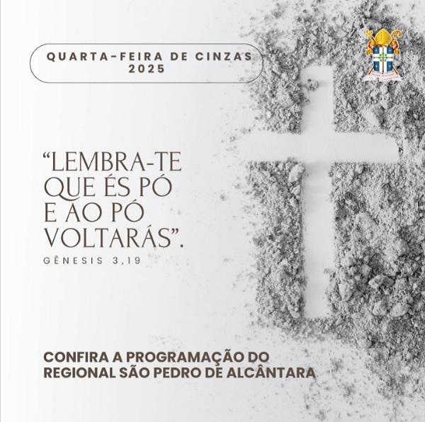 Confira a programação da Quarta-feira de Cinzas nas paróquias de Floriano