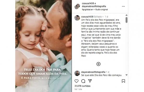 Declaração aponta que menina vítima de acidente com penteadeira em escola morreu após edema cerebral.(Imagem:Reprodução/Instagram)