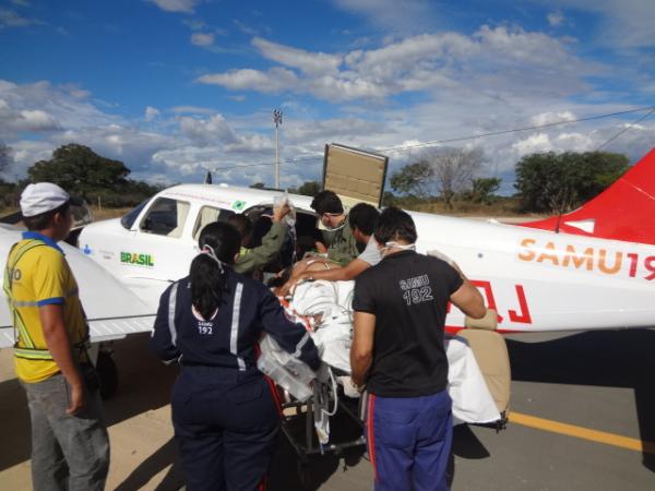 Samu Aéreo realiza primeiro atendimento em Floriano.(Imagem:FlorianoNews)