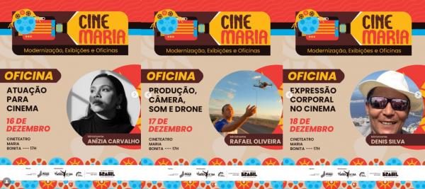 Projeto Cine Maria abre nova etapa de cursos gratuitos de cinema em Floriano(Imagem:Reprodu&ccedil;&atilde;o/Instagram)