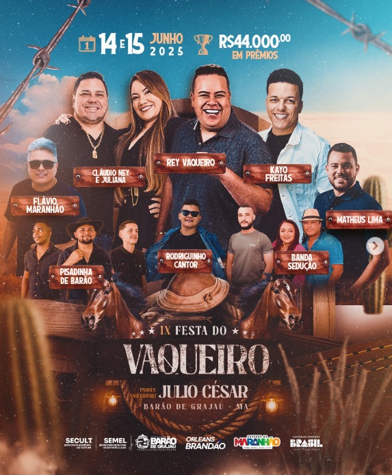 Confira a premiação da IX Festa do Vaqueiro em Barão de Grajaú