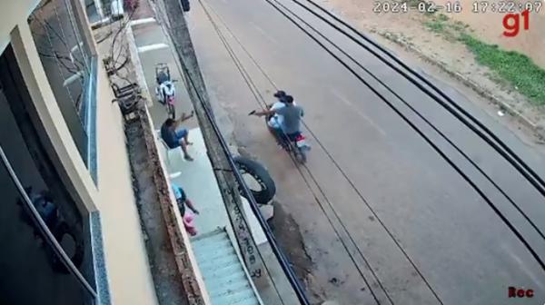 V&iacute;deo mostra assassinato de suposto l&iacute;der de fac&ccedil;&atilde;o no Sul do PI.(Imagem:Reprodu&ccedil;&atilde;o)