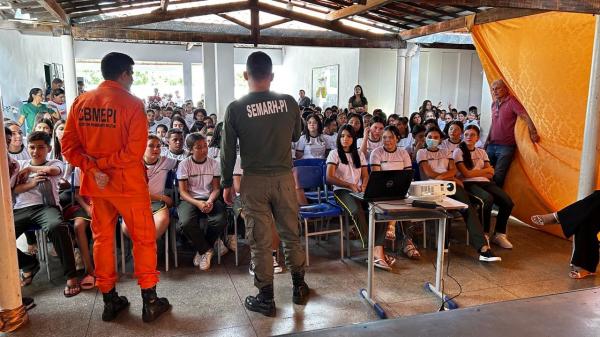 CBMEPI, Defesa Cilvil e Semarh refor&ccedil;am estrat&eacute;gias de preven&ccedil;&atilde;o e conscientiza&ccedil;&atilde;o.(Imagem:Ascom Semarh)