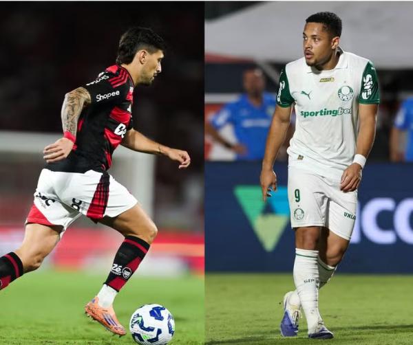 Em disputa acirrada pelo Brasileirão, Flamengo e Palmeiras somam mais de 20 desfalques