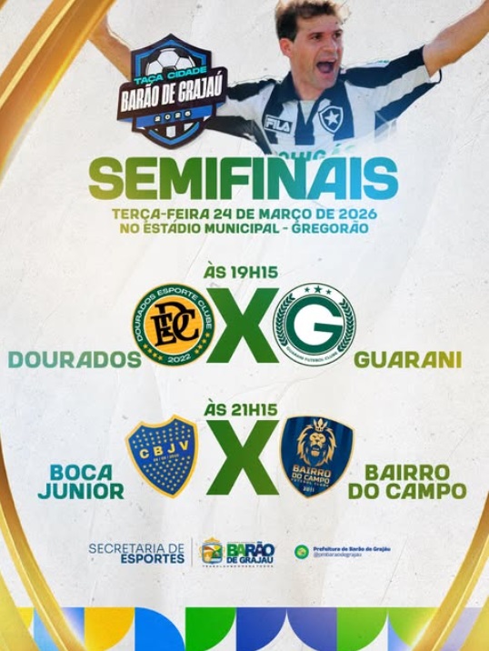 Semifinais da Taça Cidade 2026 prometem grandes emoções em Barão de Grajaú