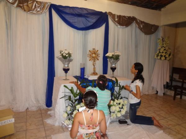 Iniciado Cerco de Jeric&oacute; na Par&oacute;quia de Nossa Senhora das Gra&ccedil;as.(Imagem:FlorianoNews)