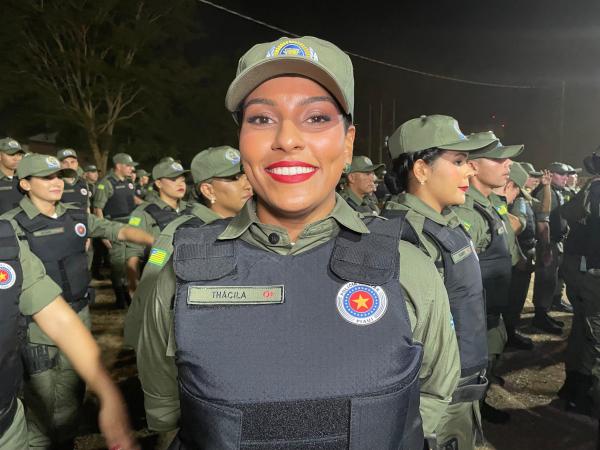 Soldado Th&aacute;cila Ribeiro(Imagem:Clayton Gomes)
