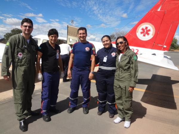 Samu Aéreo realiza primeiro atendimento em Floriano.(Imagem:FlorianoNews)