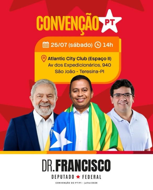 Dr. Francisco Costa convida militância para Convenção Estadual do PT no Piauí