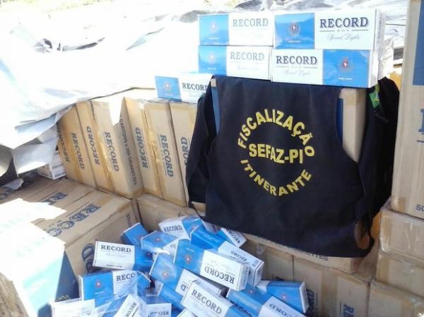 Agentes da Sefaz apreendem carga de cigarros de luxo no Litoral do Piauí