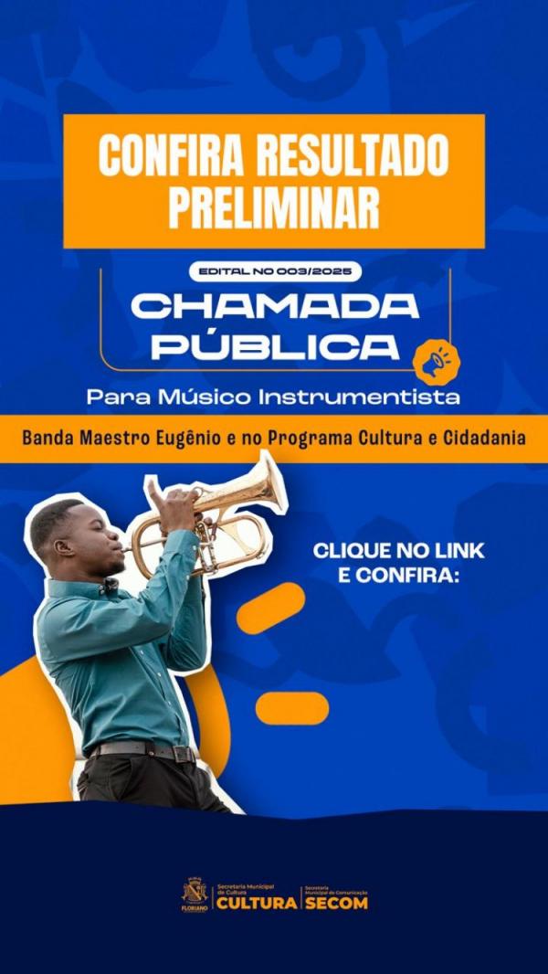 PMF divulga resultado preliminar do chamamento &agrave; Banda ?