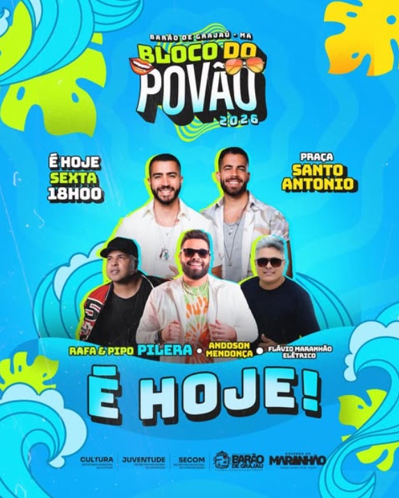 Bloco do Povão 2026 promete noite histórica nesta sexta-feira em Barão de Grajaú