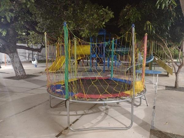 Praça dos Brinquedos da AABB Floriano.(Imagem:FlorianoNews)