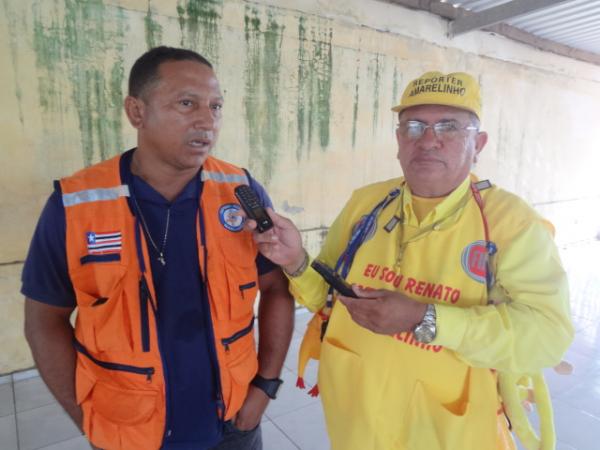 Baronenses s&atilde;o beneficiados com cestas b&aacute;sicas.(Imagem:FlorianoNews)