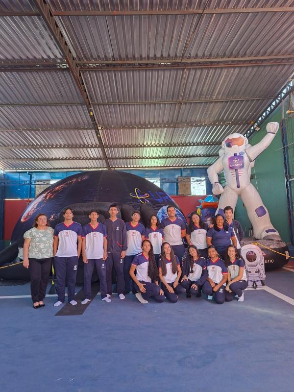  Planet&aacute;rio M&oacute;vel encanta alunos da Escola Pequeno Pr&iacute;ncipe em Floriano(Imagem:Divulga&ccedil;&atilde;o/EPP)