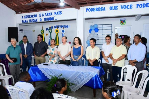 Educa&ccedil;&atilde;o de Floriano: entregue reforma e amplia&ccedil;&atilde;o da Escola Municipal Get&uacute;lio Vargas(Imagem:Secom)