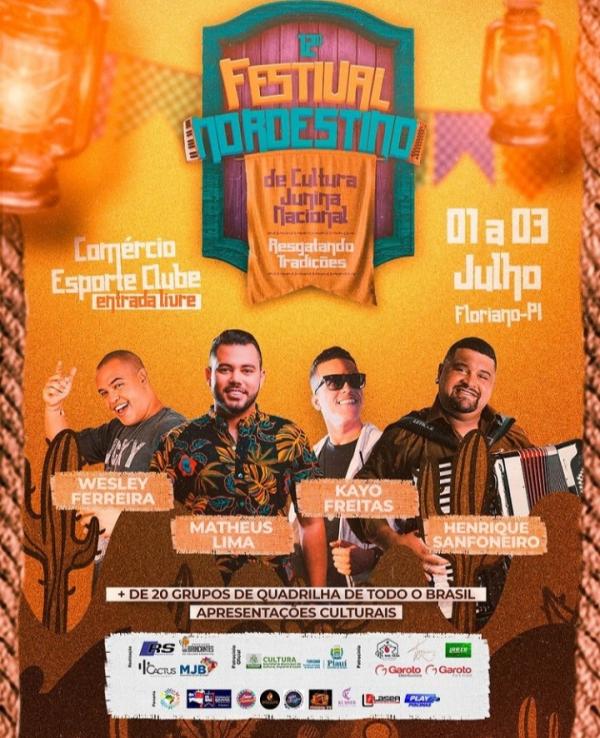 Associação Brincantes realizará 12º Festival Nordestino de Cultura Junina em Floriano