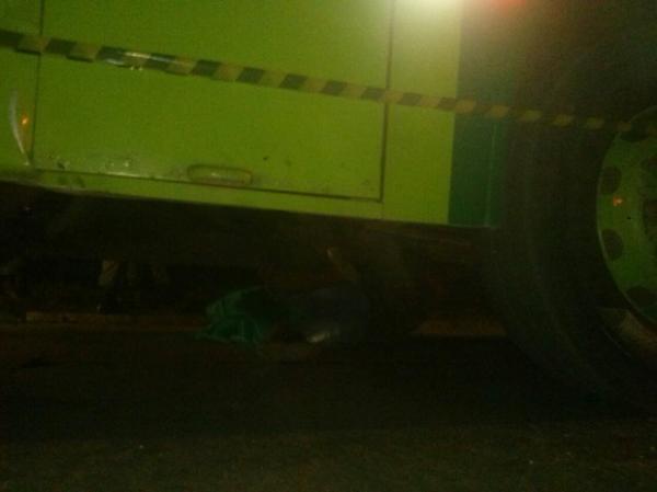 Homem morre atropelado por ônibus coletivo na Zona Norte de Teresina