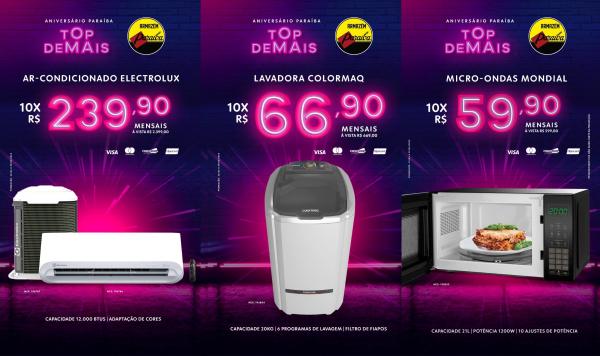  Anivers&aacute;rio Para&iacute;ba come&ccedil;a com loja cheia e ofertas imperd&iacute;veis(Imagem:Divulga&ccedil;&atilde;o)