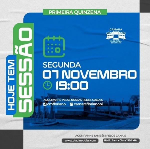 C&acirc;mara Municipal de Floriano d&aacute; in&iacute;cio &agrave;s sess&otilde;es da primeira quinzena do m&ecirc;s de novembro(Imagem:Divulga&ccedil;&atilde;o)