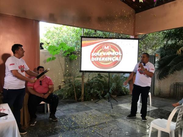 Lojas Vamol re&uacute;ne imprensa e colaboradores e lan&ccedil;a campanha em Floriano.(Imagem:FlorianoNews)